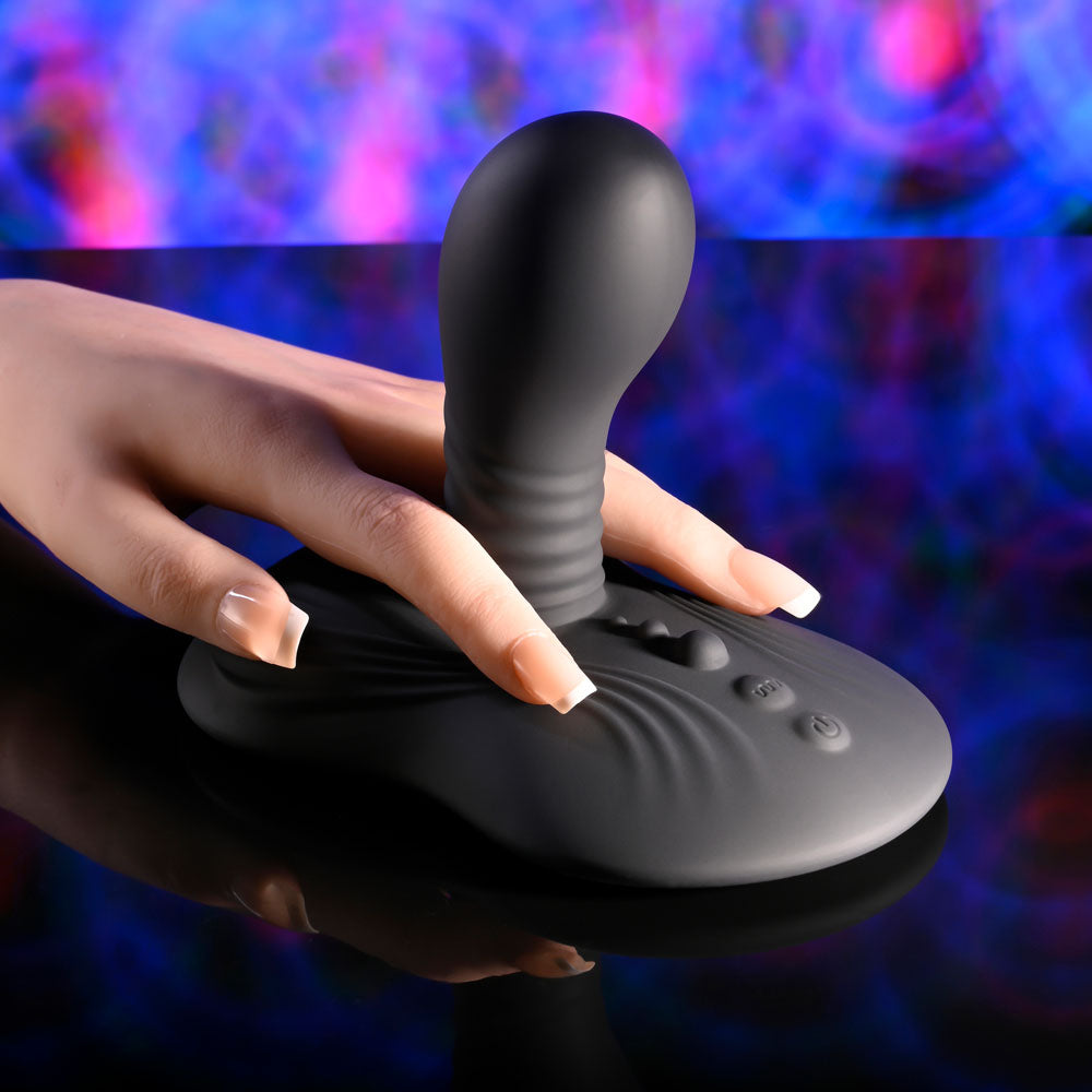 Playboy Pleasure SITTIN & SPINNIN - Spinning Vibrator & Grinder Pad & Remote