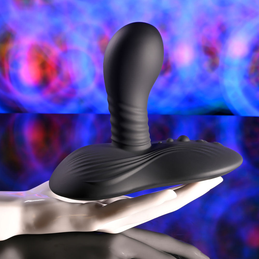 Playboy Pleasure SITTIN & SPINNIN - Spinning Vibrator & Grinder Pad & Remote