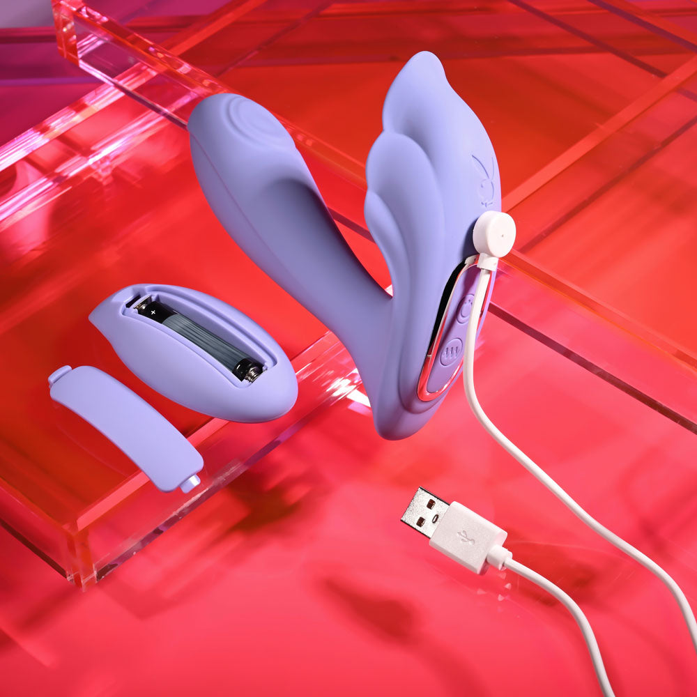 Playboy Pleasure LILAC FANTASY - Tapping Vibrator with Remote
