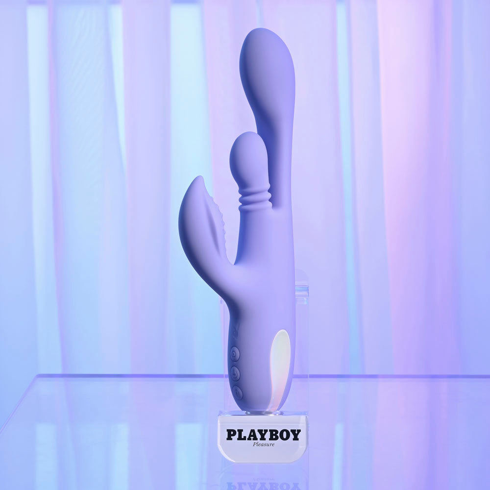 Playboy Pleasure NUBBIN RUBBIN - Thrusting Rabbit Vibrator