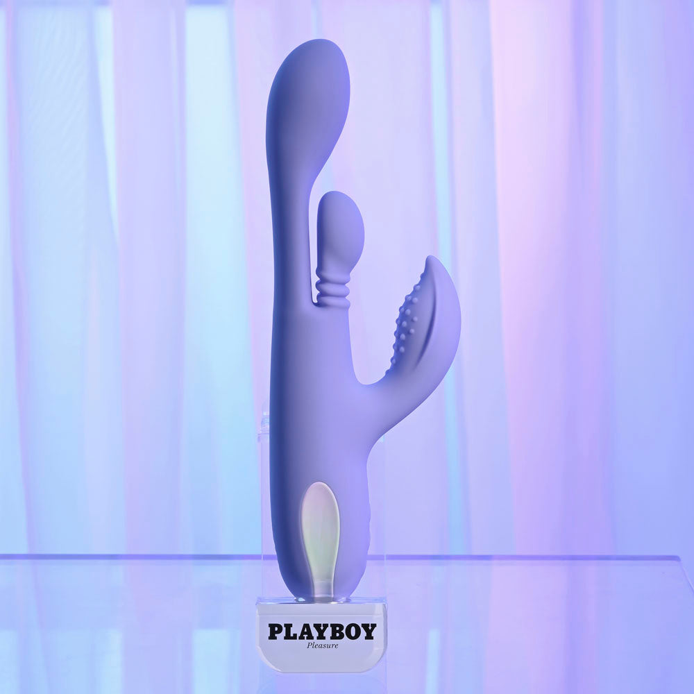 Playboy Pleasure NUBBIN RUBBIN - Thrusting Rabbit Vibrator