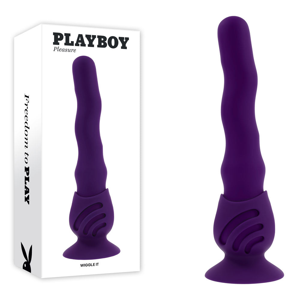Playboy Pleasure Wiggle It Purple Wiggling Vibrator