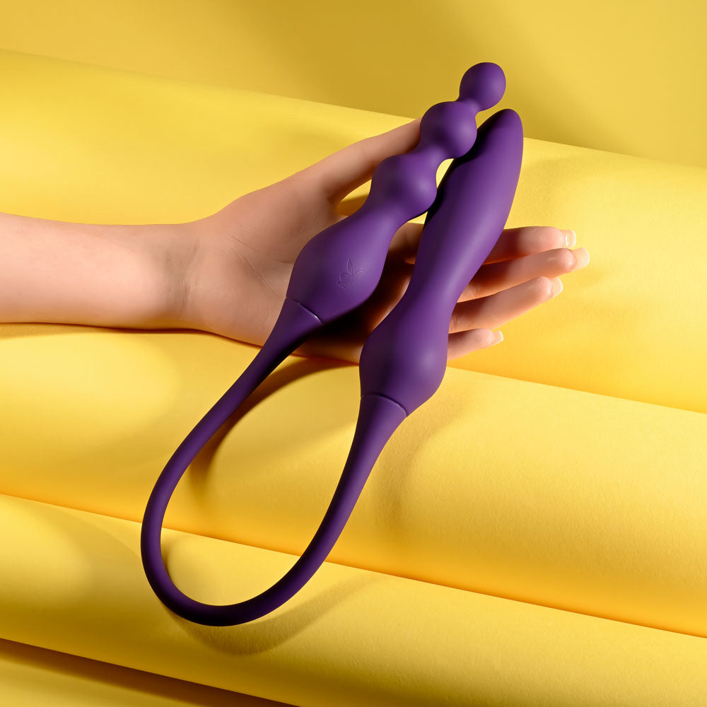 Playboy Pleasure This And That Purple DualEnded Vibrator