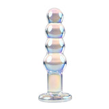Playboy Pleasure JEWELS BEADS - Clear Glass 12 cm Anal Beads - Naughty by Nature Adult Store
