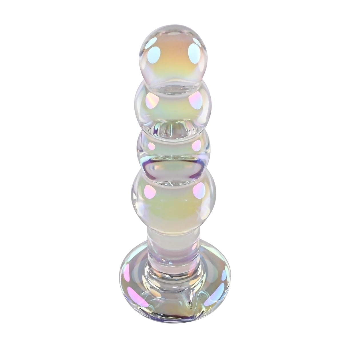 Playboy Pleasure JEWELS BEADS - Clear Glass 12 cm Anal Beads - Naughty by Nature Adult Store