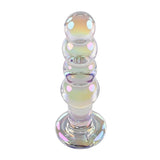 Playboy Pleasure JEWELS BEADS - Clear Glass 12 cm Anal Beads - Naughty by Nature Adult Store