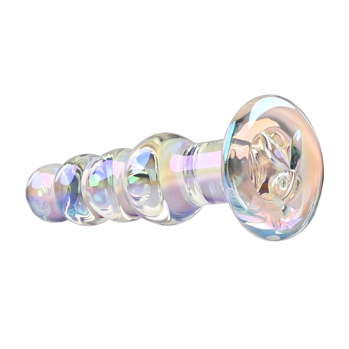 Playboy Pleasure JEWELS BEADS - Clear Glass 12 cm Anal Beads - Naughty by Nature Adult Store