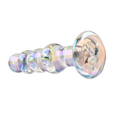 Playboy Pleasure JEWELS BEADS - Clear Glass 12 cm Anal Beads - Naughty by Nature Adult Store