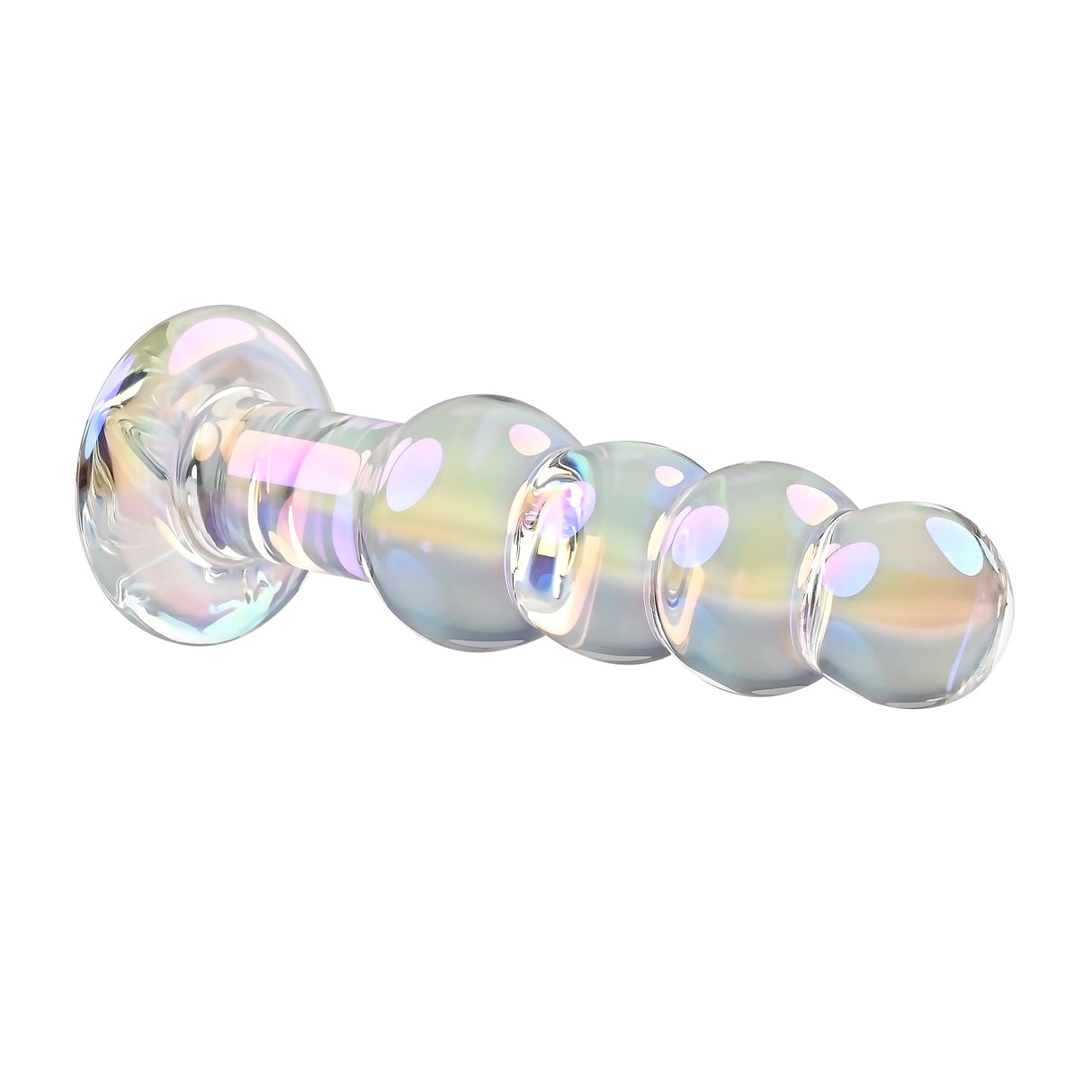 Playboy Pleasure JEWELS BEADS - Clear Glass 12 cm Anal Beads - Naughty by Nature Adult Store