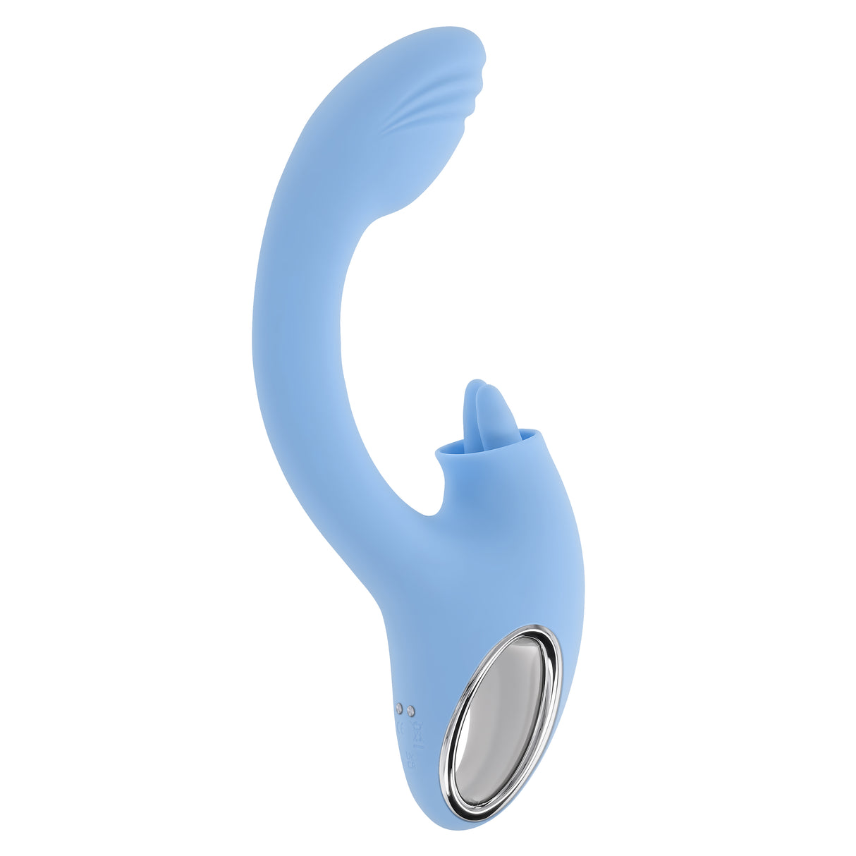 Playboy Pleasure SAPPHIRE SKY Vibrator with Double Tongue Stimulator