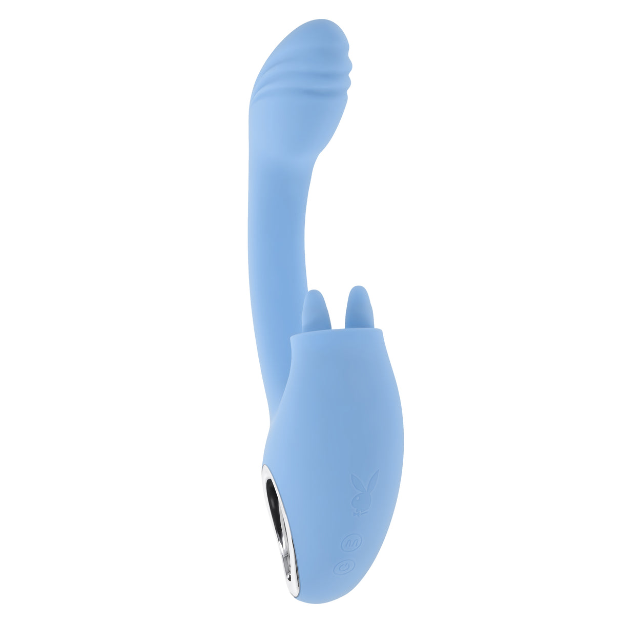 Playboy Pleasure SAPPHIRE SKY Vibrator with Double Tongue Stimulator