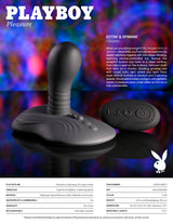 Playboy Pleasure SITTIN & SPINNIN - Spinning Vibrator & Grinder Pad & Remote