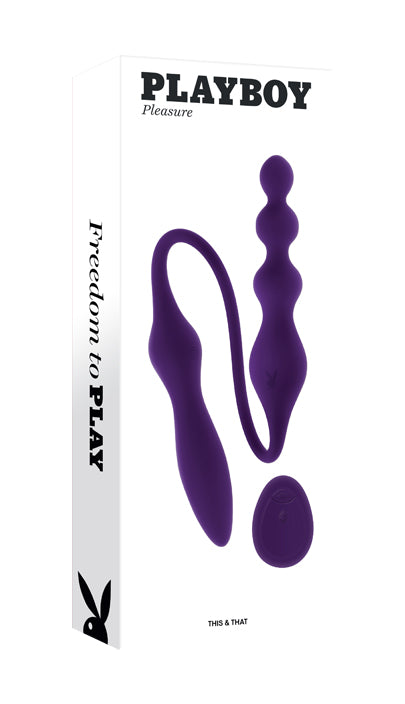 Playboy Pleasure This And That Purple DualEnded Vibrator