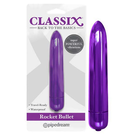 Classix Rocket Bullet - Metallic Purple 8.9 cm Bullet - Naughty by Nature Adult Store