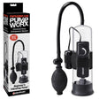 Pump Worx Beginner's Vibrating Pump - Clear/Black Vibrating Penis Pump - Naughty by Nature Adult Store