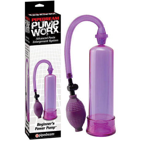 Pump Worx Beginner's Power Pump - Purple Penis Pump - Naughty by Nature Adult Store