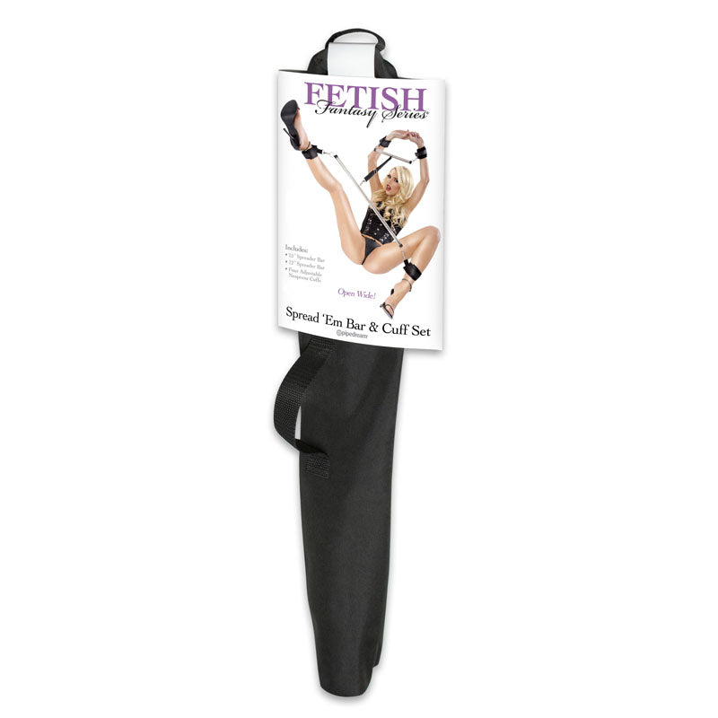 Fetish Fantasy Series Spread 'em Bar & Cuff Set - Spreader Set - Naughty by Nature Adult Store