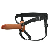 FX Elite 7'' Silicone Hollow Strap-On - Tan 17.8 cm - Naughty by Nature Adult Store