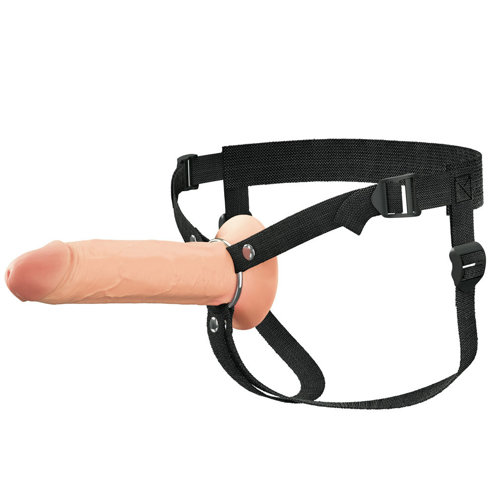 FX Elite 8'' Silicone Hollow Strap-On - Flesh 20 cm - Naughty by Nature Adult Store