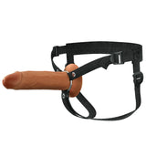 FX Elite 8'' Silicone Hollow Strap-On - Tan 20 cm Hollow - Naughty by Nature Adult Store