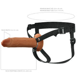 FX Elite 8'' Silicone Hollow Strap-On - Tan 20 cm Hollow - Naughty by Nature Adult Store