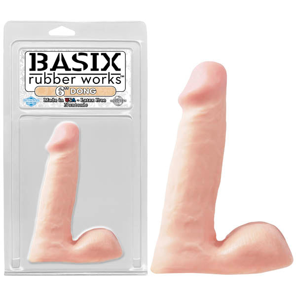 Basix Rubber Works 6'' Dong - Flesh 15.25 cm (6'') Dong - Naughty by Nature Adult Store