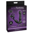 Anal Fantasy Elite Ass-Gasm Slide & Glide - Black USB Rechargeable Prostate Massage with Cock Ring - Naughty by Nature Adult Store