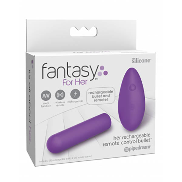 Fantasy For Her Rechargeable Bullet with Wireless Remote - Naughty by Nature Adult Store