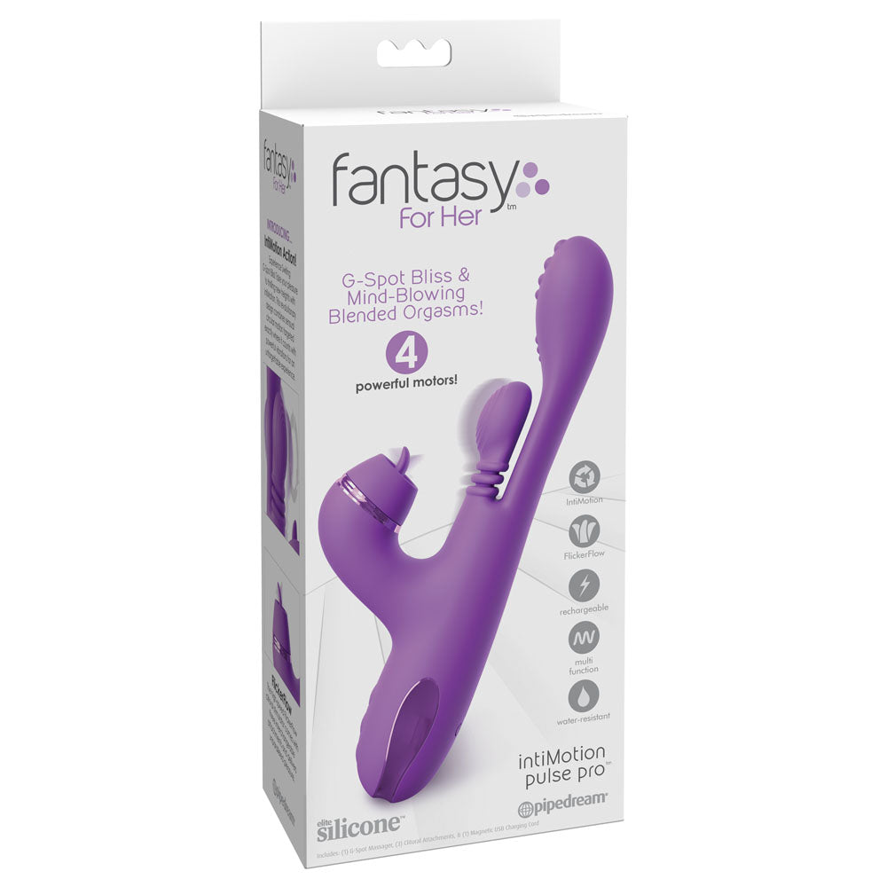 Fantasy For Her IntiMotion Pulse Pro - Swirling & Flicking Rabbit Vibrator