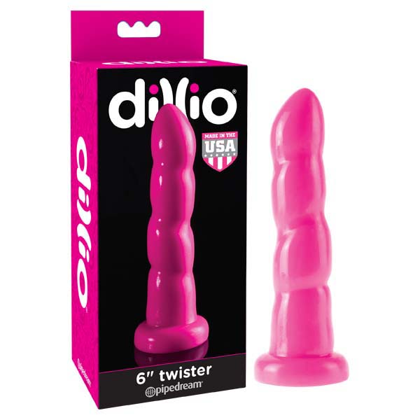 Dillio 6'' Twister - Pink 15.2 cm Dong - Naughty by Nature Adult Store