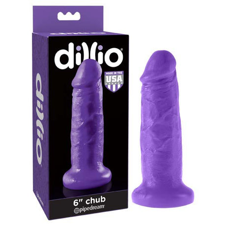 Dillio 6'' Chub - Purple 15.2 cm Dong - Naughty by Nature Adult Store