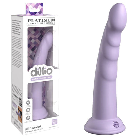 Dillio Platinum Slim Seven - Purple - Purple 17.8 cm (7'') Dong - Naughty by Nature Adult Store