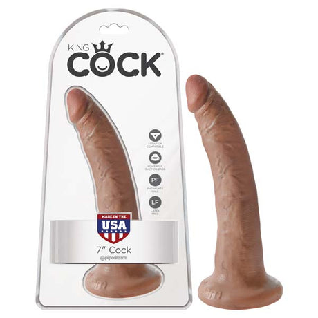 King Cock 7'' Cock - Tan 17.8 cm (7'') Dong - Naughty by Nature Adult Store