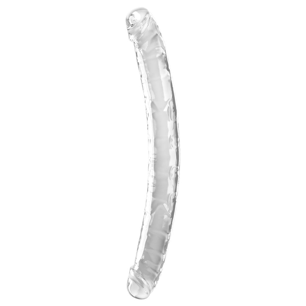 King Cock 18 Inch Double Dildo - Clear 45.7 cm Double Dong - Naughty by Nature Adult Store