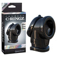 Fantasy C-ringz Cock Pipe With Ball Stretcher - Black Cock & Ball Rings - Naughty by Nature Adult Store