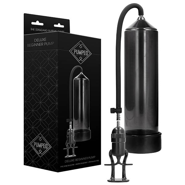 Pumped Deluxe Beginner Pump - Black Penis Pump - Naughty by Nature Adult Store