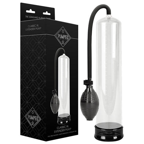 Pumped Classic XL Extender Pump - Clear Large Sized - Naughty by Nature Adult Store