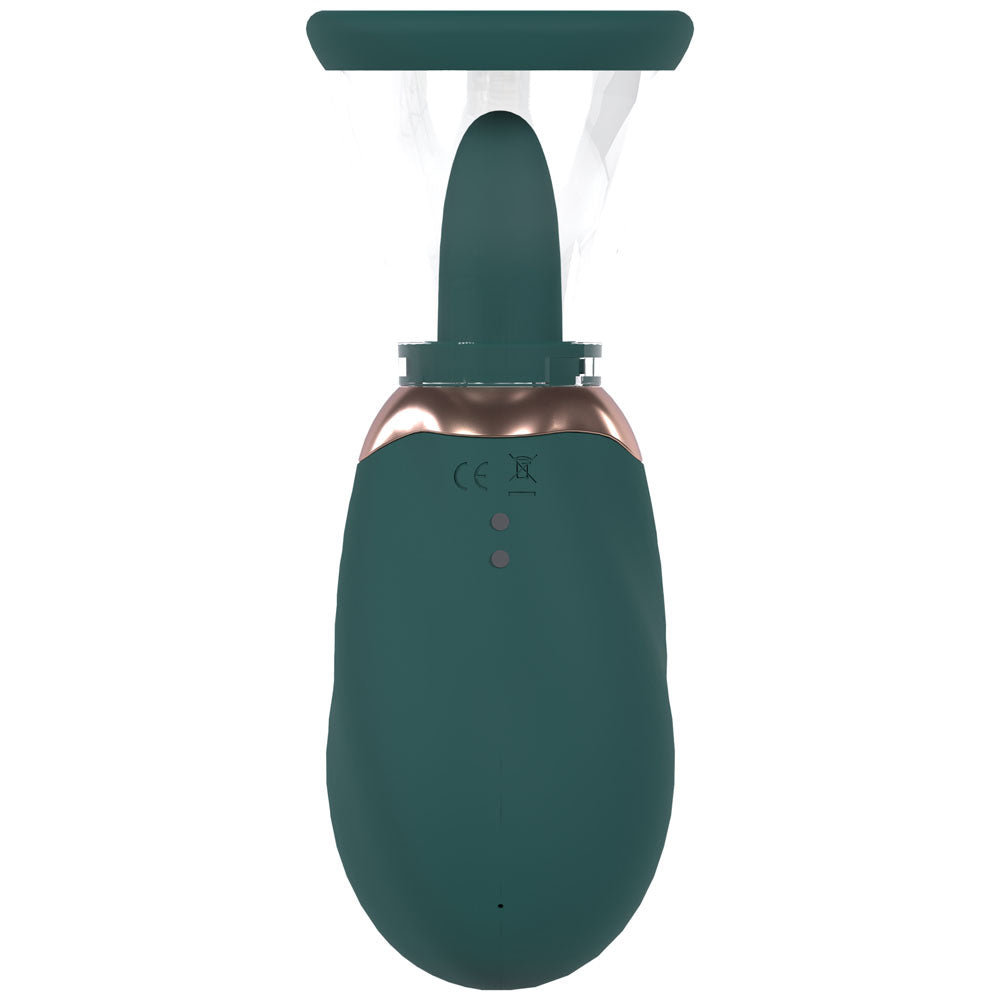 PUMPED Boost Auto Vulva & Brest Pump - Green - Green USB Rechargeable Ladies Pump - Naughty by Nature Adult Store