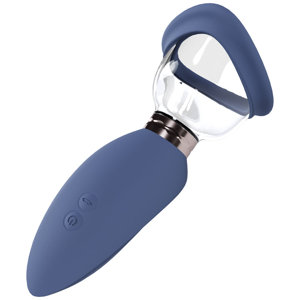 PUMPED Arousing Auto Ladies Pump - Blue - Blue USB Rechargeable Ladies Pump - Naughty by Nature Adult Store