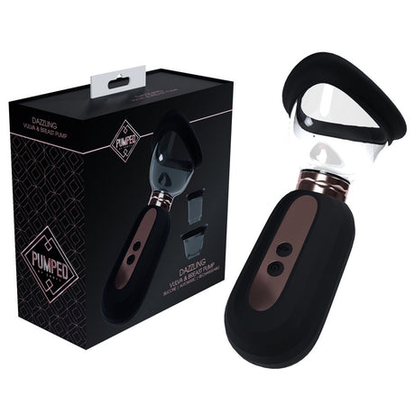 PUMPED Dazzling Auto Ladies Pump - Black - Black USB Rechargeable Ladies Pump - Naughty by Nature Adult Store