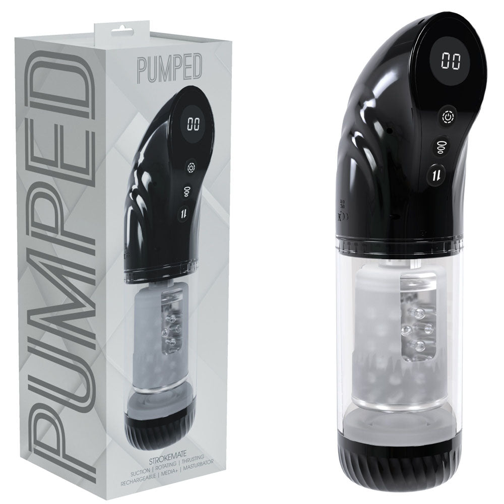 PUMPED Strokemate - Sucking Rotating and Thrusting Auto Masturbator