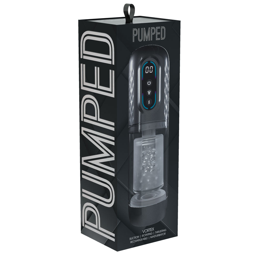 PUMPED Vortex - Sucking Rotating and Thrusting Auto Masturbator