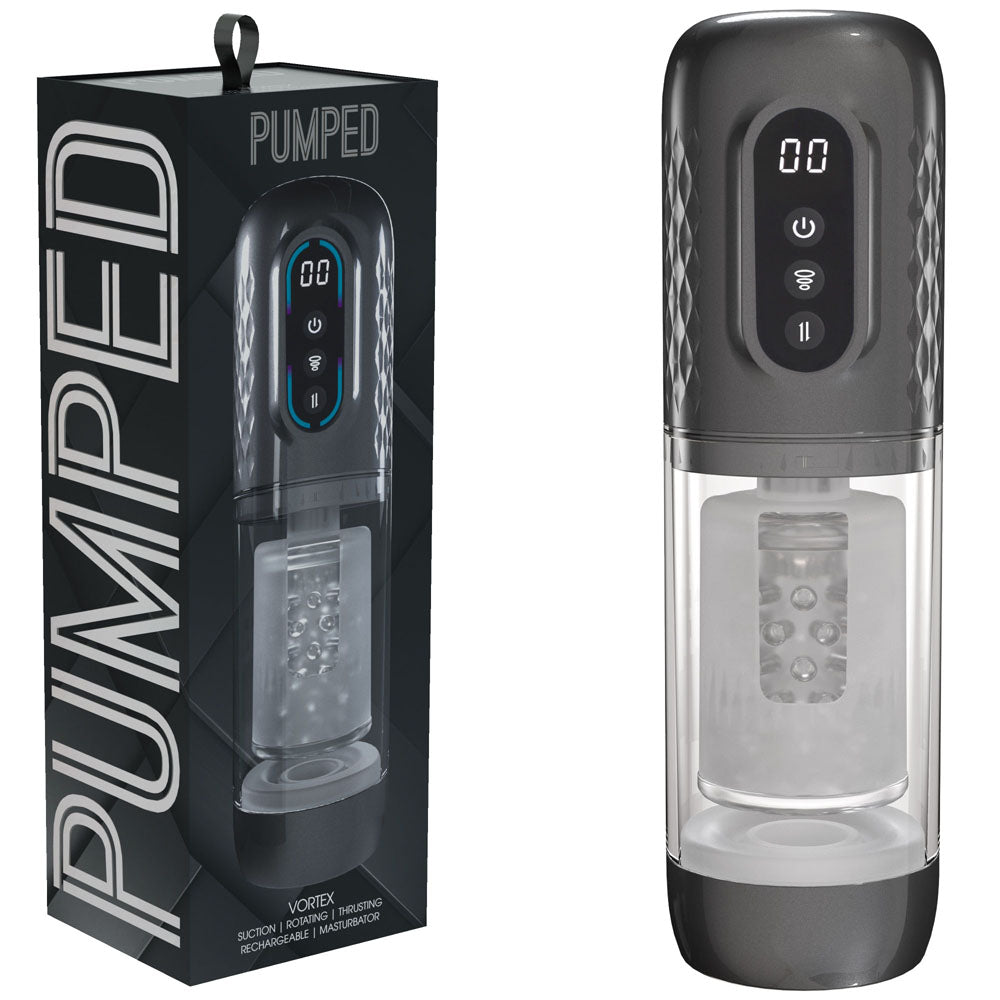 PUMPED Vortex - Sucking Rotating and Thrusting Auto Masturbator