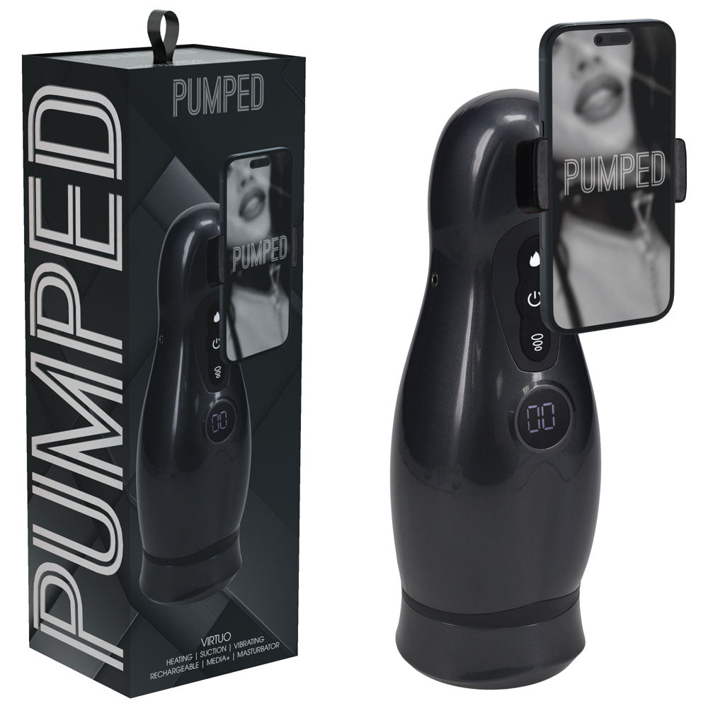 PUMPED Virtuo - Rechargeable Sucking And Vibrating Auto Masturbator