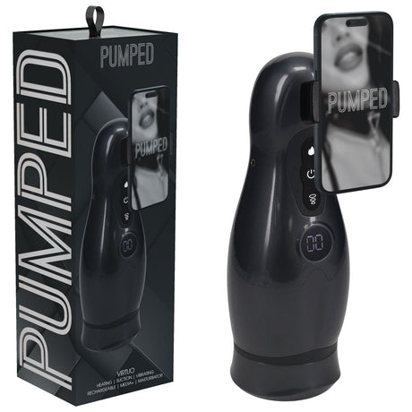 PUMPED Virtuo - Rechargeable Sucking And Vibrating Auto Masturbator