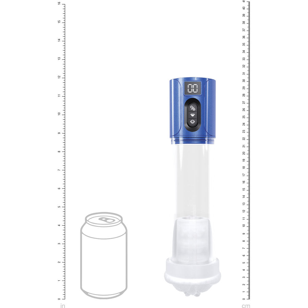 PUMPED HyperLift - Metallic Blue/Clear Rechargeable Auto Pump