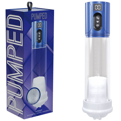 PUMPED HyperLift - Metallic Blue/Clear Rechargeable Auto Pump