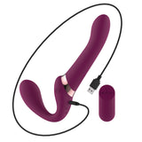 Passion Play Strapless Dildo Remote Controller Purple 25 cm