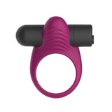 Passion Play Silicone Vibrating Penis Ring Purple