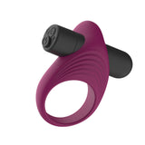 Passion Play Silicone Vibrating Penis Ring Purple